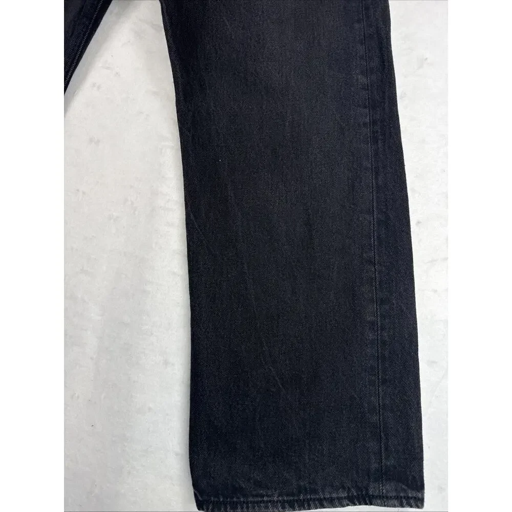 Levi’s 501 Men’s 38x30 Jeans Black Button Fly Denim Pants Straight Leg
